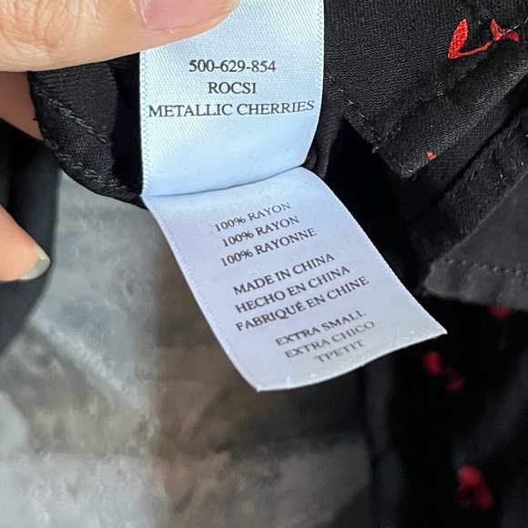 Rails Rocsi Metallic Cherry Print Shirt - Picture 10 of 12